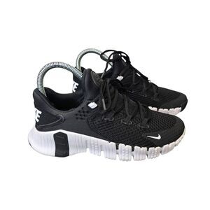 Nike Men's 4 Free Metcon 4 Black and White Workout Sneakers